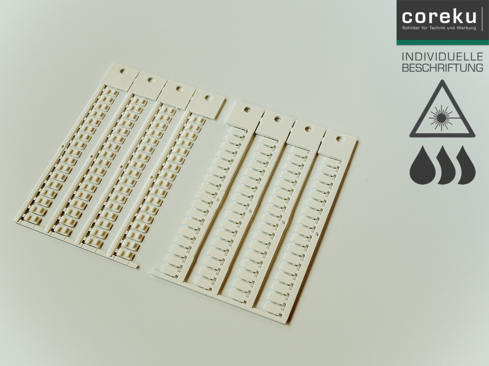 Klemmenkennzeichnung KSI 5x10 mit individueller Beschriftung